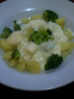 Foto resep Broccoli Potato with Cheese Sauce