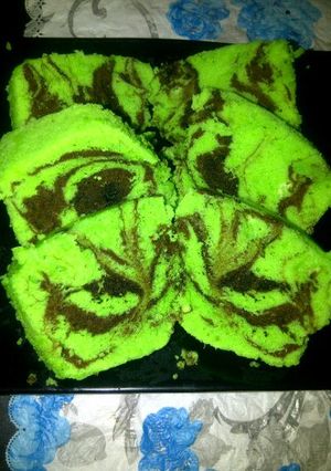 Foto resep steamed chocho pandan cake