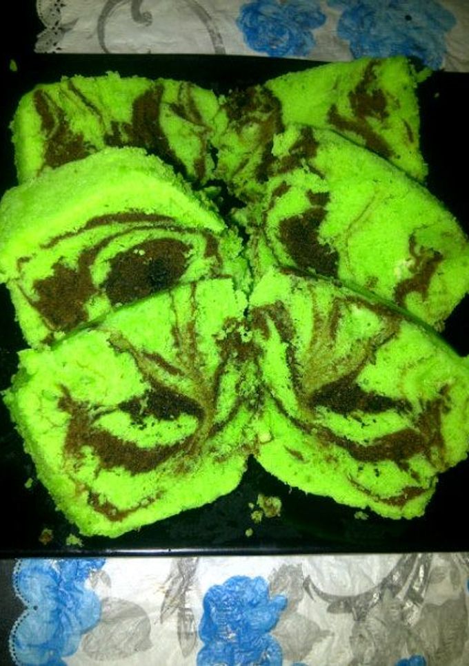 Foto resep steamed chocho pandan cake