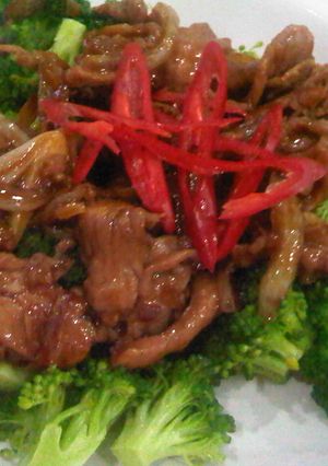Foto resep beef steak brokoli