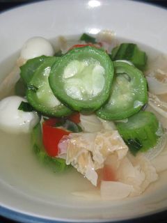 Foto resep Sup Oyong Kembang Tahu