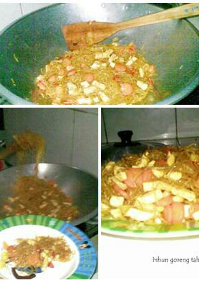 Foto resep bihun goreng tahu putih