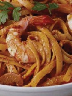 Foto resep Spaghetti Saus Udang Pedas