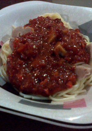 Foto resep Spaghetti Bolognese with Meat Ball