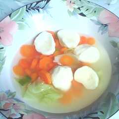 A picture of sop baso ikan.