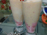 Strawberry Oatmeal Smoothies w/ Pudding