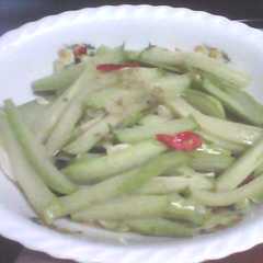 A picture of tumis labu siam.