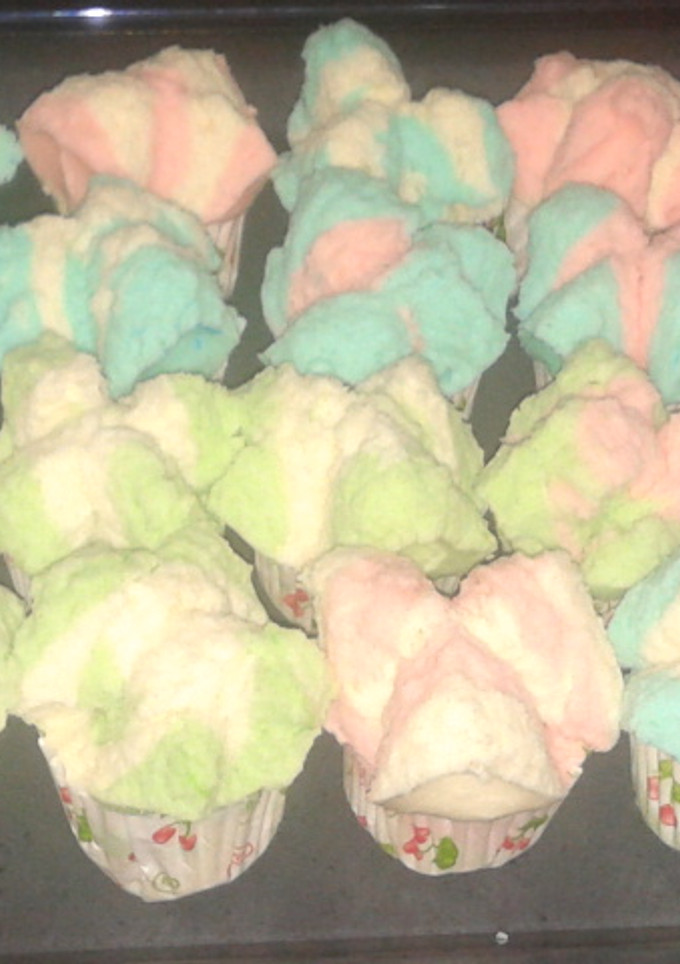 Foto resep Bolu kukus merekah pelangi
