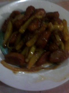 Foto resep nugget kentang goreng saus pasta