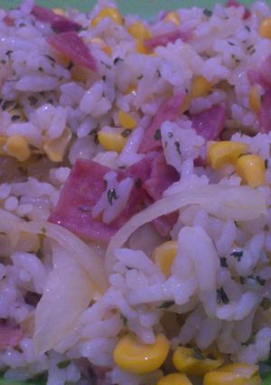 Foto resep Corn Bacon Rice