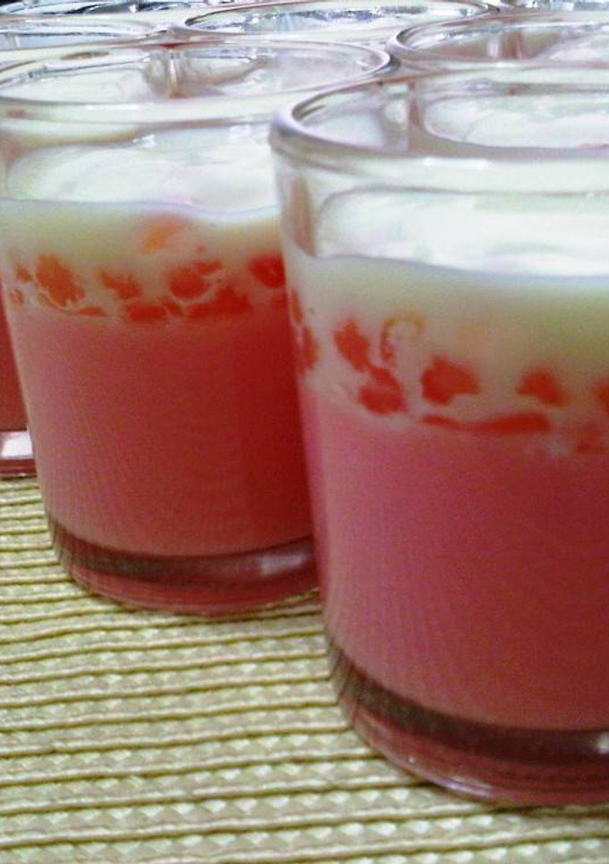 Foto resep Delight Sagoo Strawberry Pudding