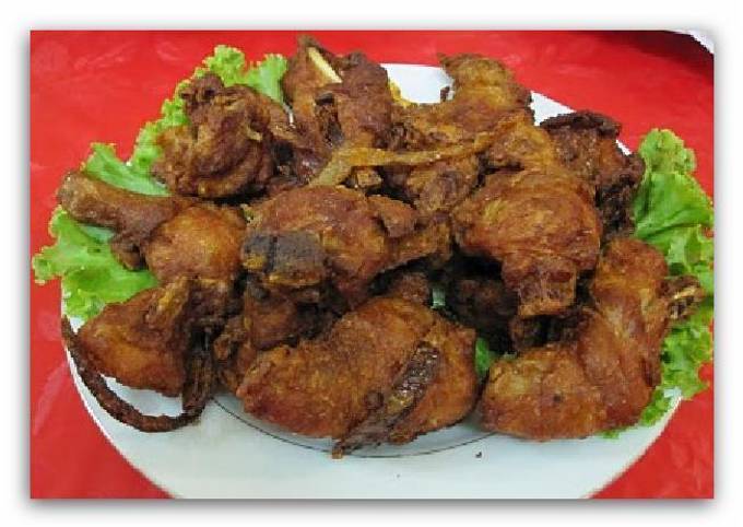 Resep Ayam Goreng Kering Gurih oleh nChef Joy - Cookpad