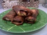 Lumpia pisang cokelat