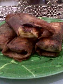Foto resep Lumpia pisang cokelat