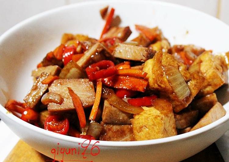 Langkah meracik Teriyaki Salmon &amp; Tofu Lezat