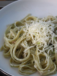 Foto resep Pasta Fettuccini Bayam