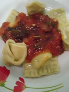 Foto resep Ravioli Spinach With Napolitan Sauce