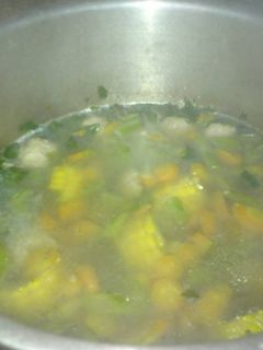 Foto resep Sup Bakso Jagung Manis