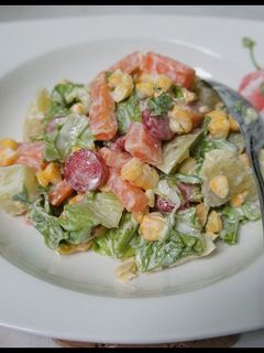 Foto resep Salad Sosis Sayur