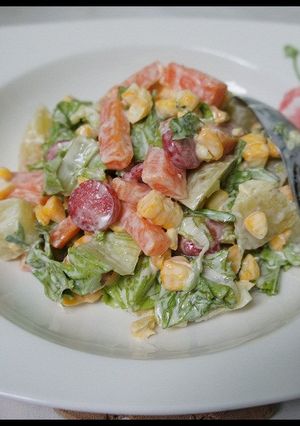 Foto resep Salad Sosis Sayur