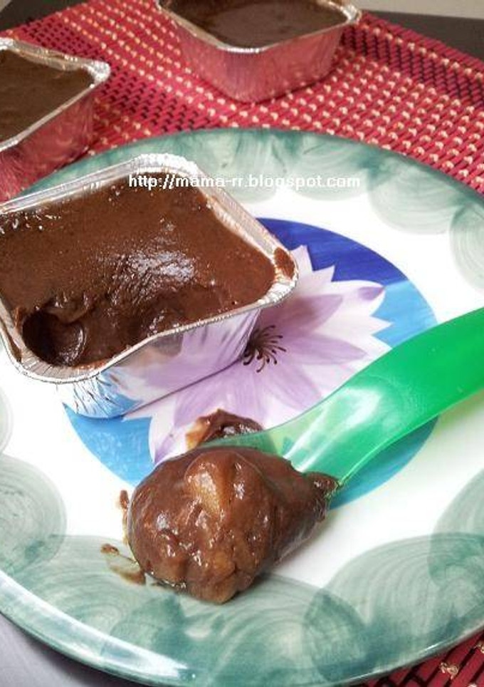 Foto resep PUDING COKLAT MASCARPONE APEL (Puding Coklat Panggang)