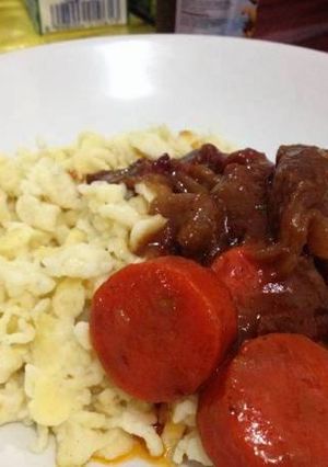 Foto resep Spaetzle Beef Goulash