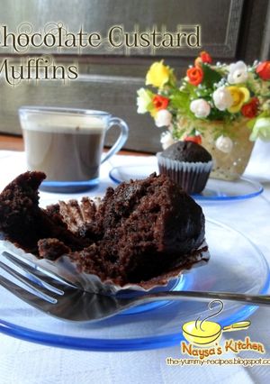Foto resep Chocolate Custard Muffins