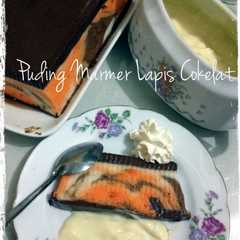 A picture of Puding Marmer Lapis Cokelat.