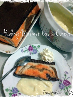 Foto resep Puding Marmer Lapis Cokelat