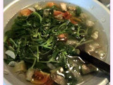 sayur bayam gambas