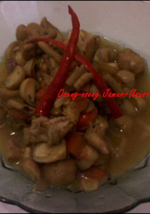 Foto resep Oseng-oseng Jamur+Usus+Bakso