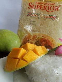 Foto resep Bihun Kukus Mangga Saus Santan