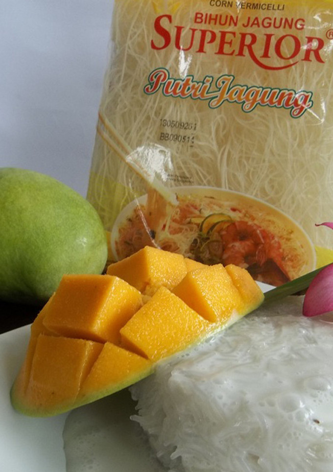 Foto resep Bihun Kukus Mangga Saus Santan