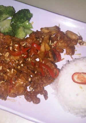 Foto resep chicken crispy blackpepper with chilli sauce