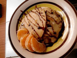 orange chocolate hot pancake