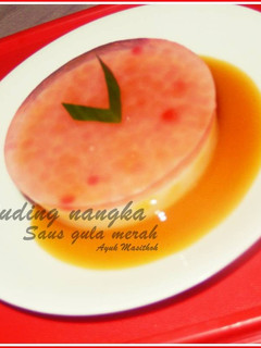 Foto resep Puding nangka saus gula merah