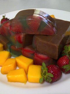 Foto resep Puding Coklat Strawbery