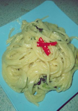 Foto resep Spaghetti Saus Putih