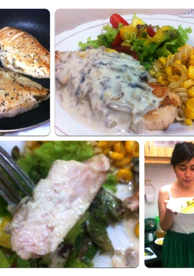 Foto resep Stik Ayam Pake Saus Keju Jamur :D