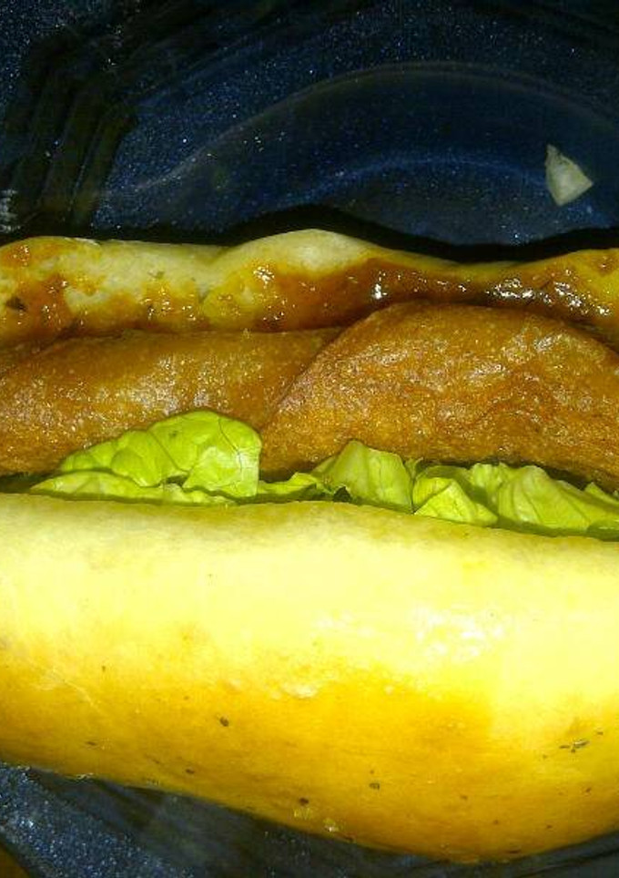 Foto resep homemade hotdog