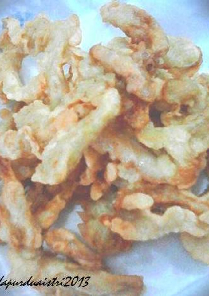 Foto resep jamur goreng tepung