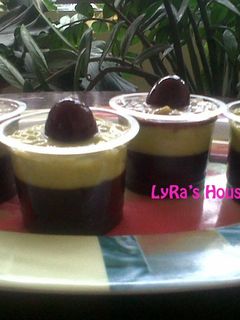 Foto resep mix jelly choco n avocado juice