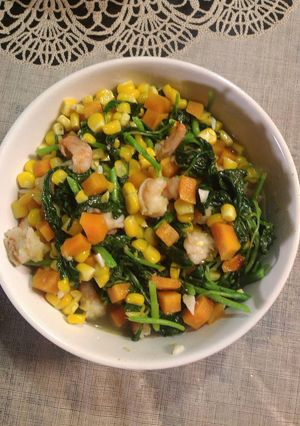 Foto resep Rainbow Ca bayam