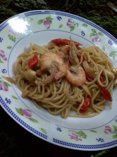 Foto resep Spaghetti saus udang kungpao