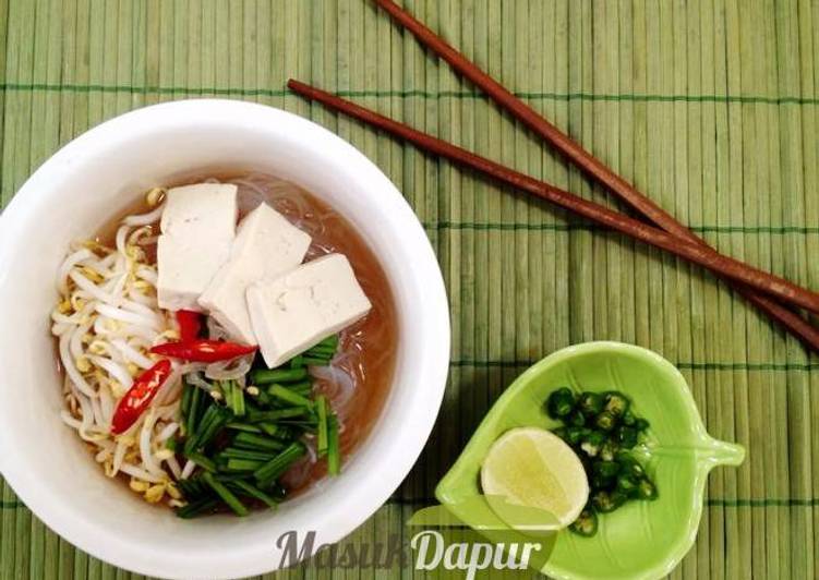 Bahan Menyiapkan Sup Bihun Tahu Vietnam Lezat