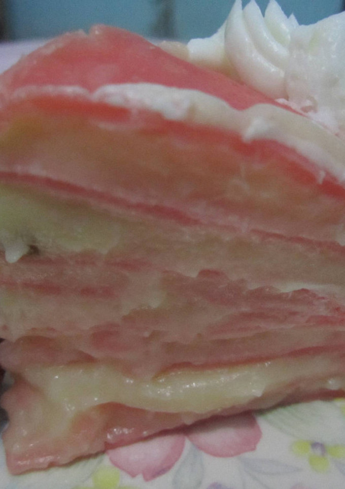 Foto resep Crepes lapis vla