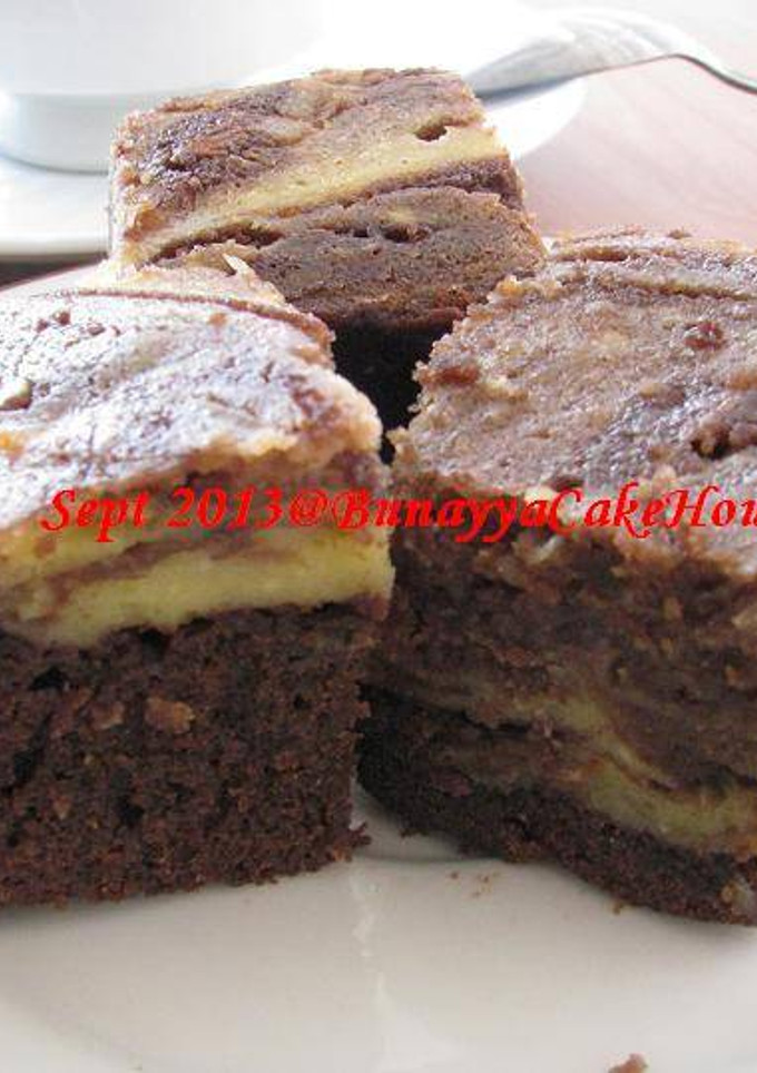Foto resep Marble Cheese Brownies