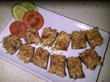 Grilled eggplant cheezy smoked beef