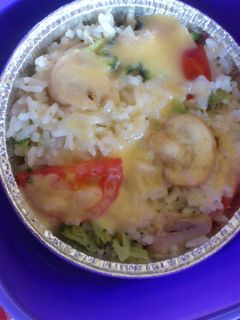 Foto resep Steam Rice - Broccoli Cheese