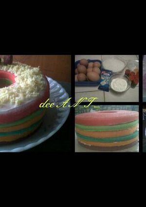 Foto resep Rainbow Cake Kukus